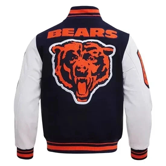 Chicago Bearss  Navy Blue Varsity Football Men's Jacket