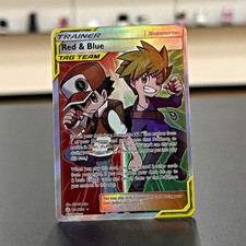 Pokemon Red & Blue 234/236 SM Cosmic Eclipse Ultra Rare Full Art TAG TEAM Holo on eBay
