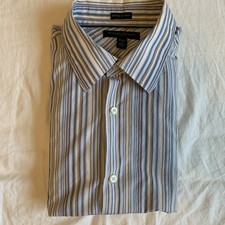 Banana Republic ITALY button up striped long sleeve dress shirt 16 -16.5 large l