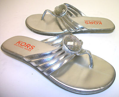 Kors (Michael,Silver,4,Sandals,Shoes)