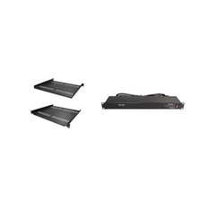 StarTech.com 2-Pack 1U Vented Server Rack Shelf with 8 Outlet 1U Rack Mount S...