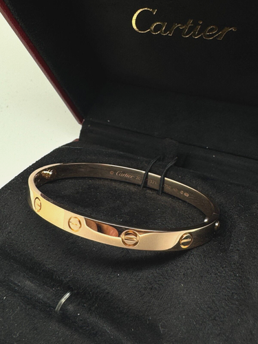 CARTIER Love Armreif Klassisches Modell 18kt Roségold Größe 20 LP7.900€ Box - Bild 2 von 4