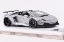 FW 1:64 Scale Gray Aventador LP700 Convertible LBWK Sport Diecast Resin Car Gift