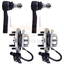 For 2002-2004 2005 Ford Explorer Mountaineer 2 Front Wheel Bearing 2 Tie Rod