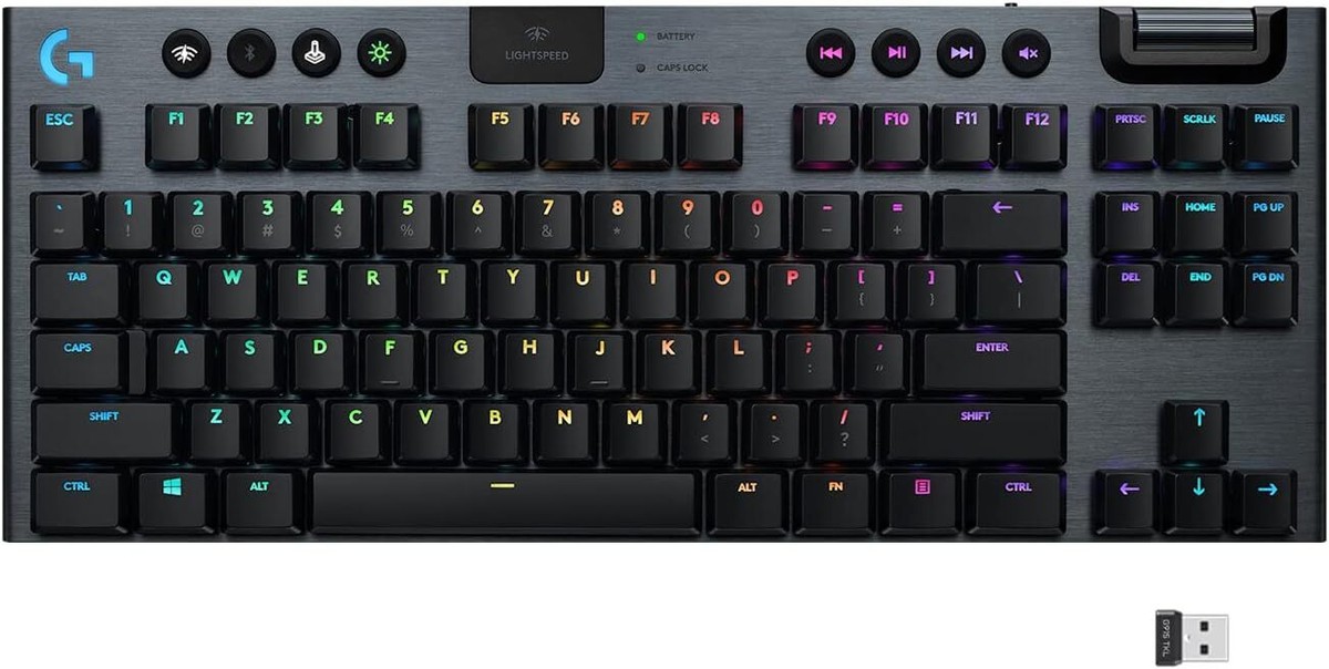 G915 X LIGHTSPEED TKL ワイヤレス ブラック Logitech G915 X Lightspeed TKL Keyboard Tactile Black - 920