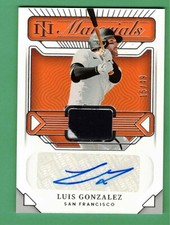 2022 PANINI NATIONAL TREASURES LUIS GONZALEZ AUTO JERSEY PATCH RELIC 15/49