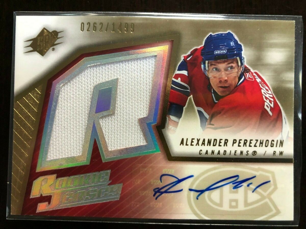 2005/06 UD SPX JERSEY ROOKIE ALEXANDER PEREZHOGIN AUTO 262 2005/06 UD SPX JERSEY ROOKIE ALEXANDER PEREZHOGIN AUTO 262
