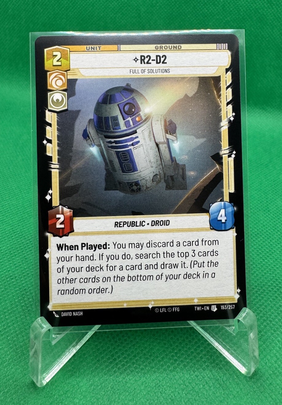 R2-D2 - Full of Solutions #193 Star Wars Unlimited TOR NM