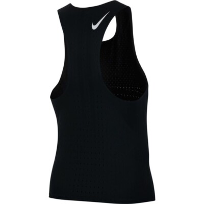 Nike Aeroswift Men's Running Singlet / Vest BLACK SMALL | eBay UK