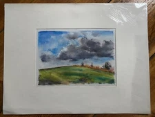 Franz Ehmke *1928-2018 Berlin Brandenburg Wild Clouds Sky Green Meadows