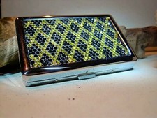 Zigaretten Etui Box Dose mit Strass Steinen veredelt  Exklusives Design no 56