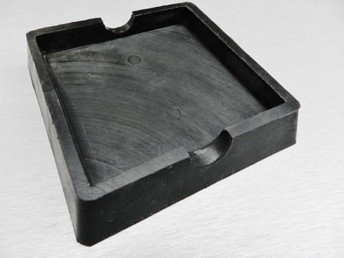 4" Steel & Rubber Block Double Sided Combination Metal Working Anvil Bench Tools - Picture 9 of 11
