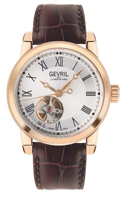 Gevril Madison Open Heart 2587  Beautiful, Elegant Men's Watch