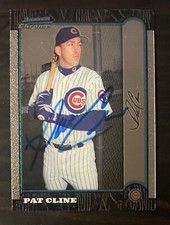 1999 Bowman Chrome #95 Pat Cline Chicago Cubs Signed Card Autographed