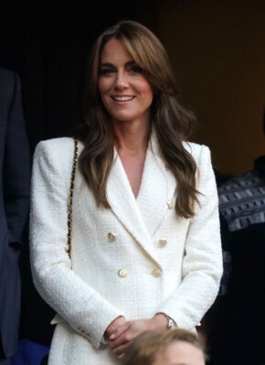 ZARA TEXTURED TWEED DOUBLE-BREASTED BLAZER ECRU SIZE S_7609/516 FW23  NWT_KATE