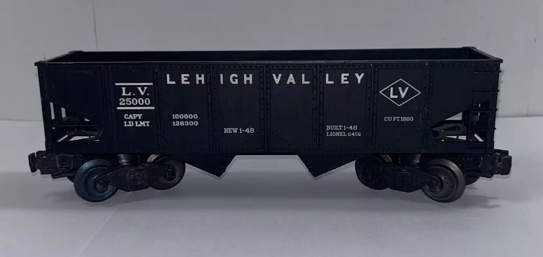 Lionel O Gauge 6456 Lehigh Valley Hopper #25000