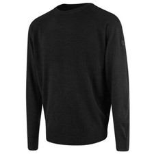 Island Green Raglan Mens Black Golf Sweater