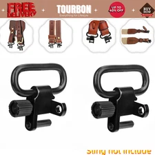 Tourbon Pair Shotgun/Rifle Sling Swivels Quick Release Gun Mounted Clip Hardware