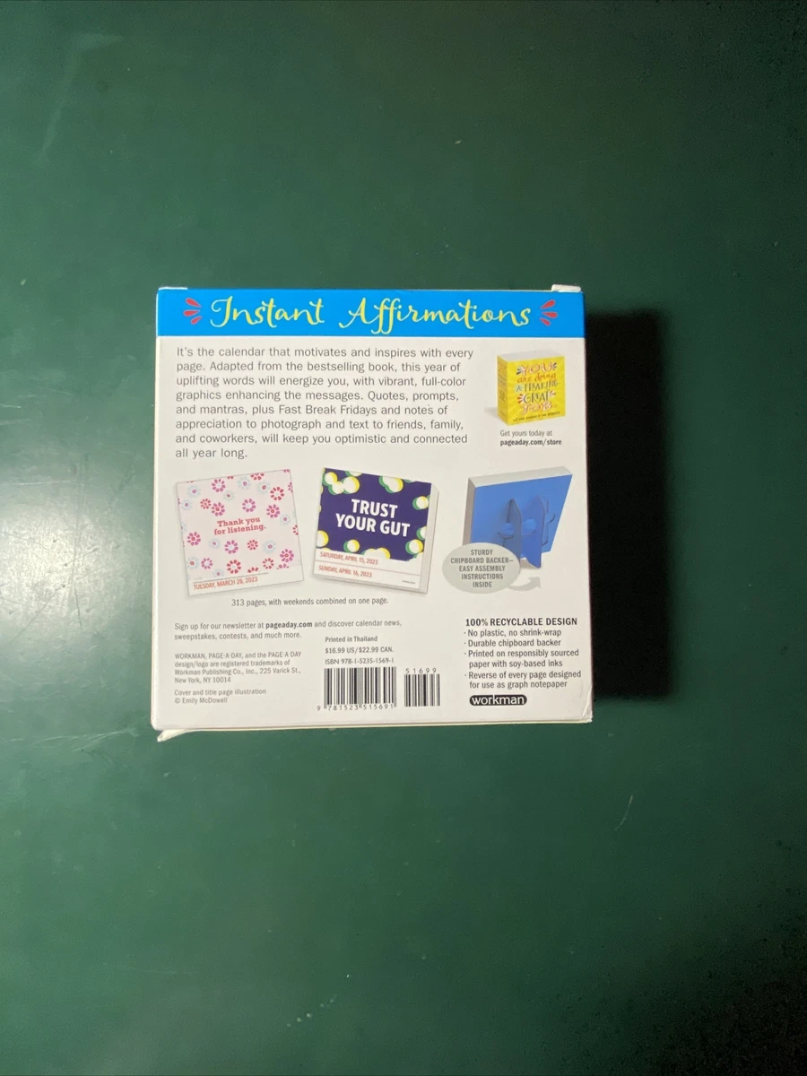 You Are Doing a Freaking Great Job Page-A-Day Calendar 2023 : Daily  Reminders of 9781523515691 | eBay