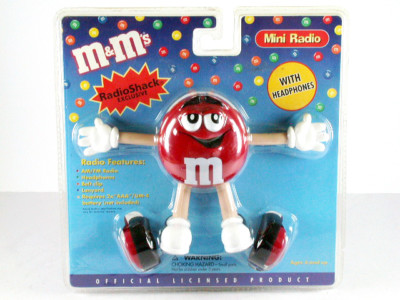 ラジオ(m&m's) Vintage M&M's Mini AM/FM Radio with Headphones (New In Box) | eBay
