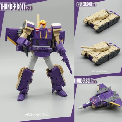Mechanic Toys MFT MS-28 THUNDERBOLT Action Figure 3Models Change ROBOT 12cm
