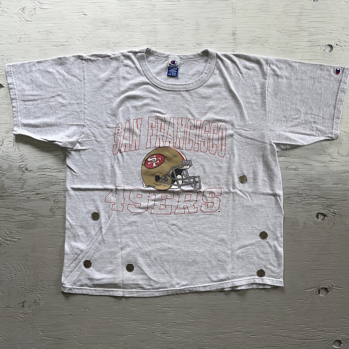 90s ジャマイカ製 Champion Tシャツ グレー 49ers 90s ジャマイカ製 Champion Tシャツ グレー 49ers - メルカリ