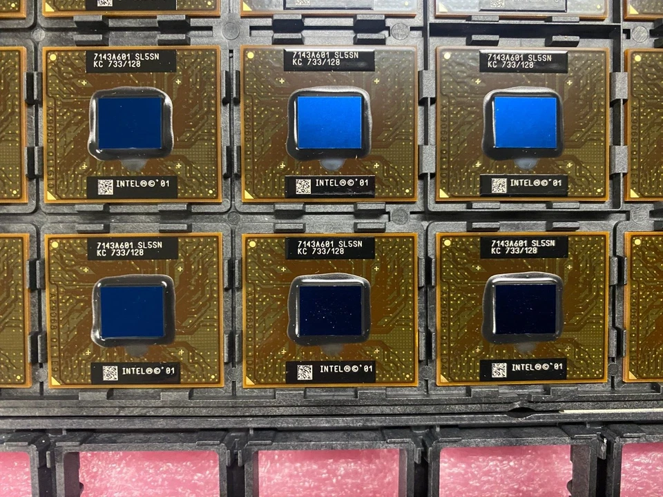 Vintage & NEW Intel Mobile Celeron 733/133/128 KC80526RZ733128 SL5SN BGA 479 - Image 3 of 3