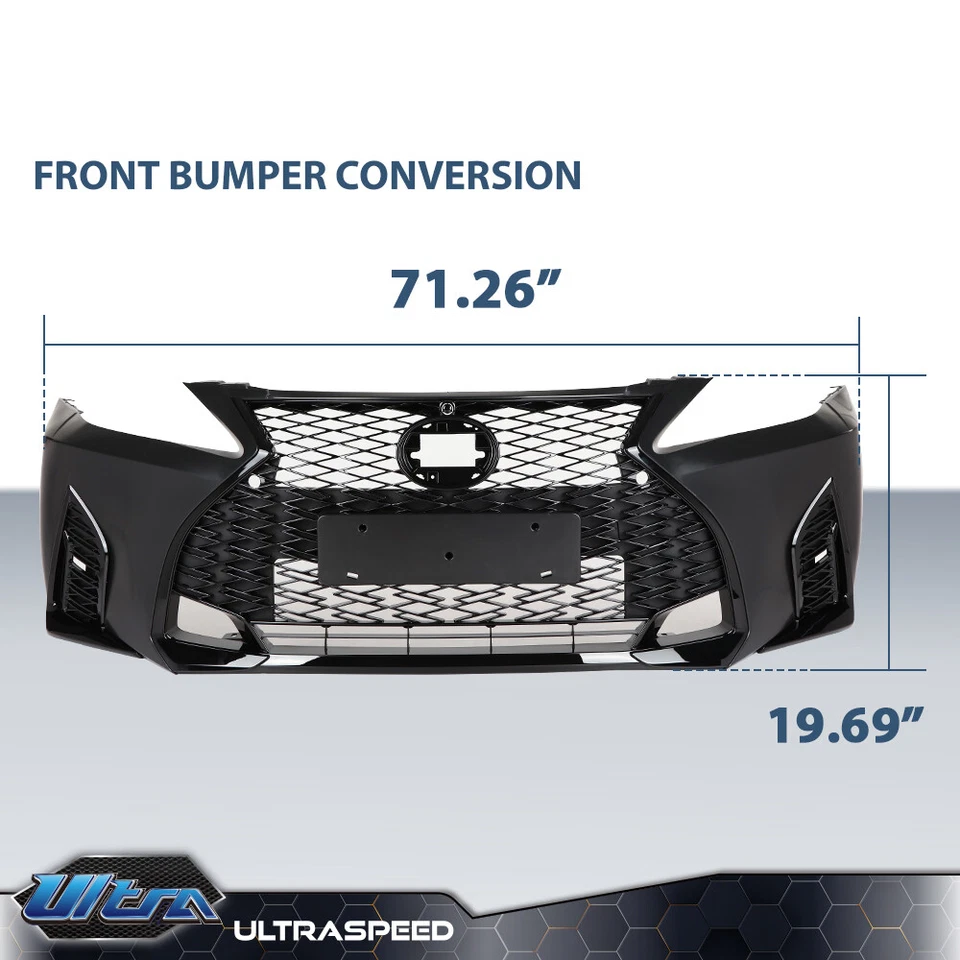 Fit For 06-13 Lexus IS250 IS350 Front Bumper Grille Kit Conversion To 2021+ - Image 3 of 4