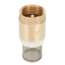 Valves Foot Valve Brand New Brass DN25/25 Mm Gold/Silver Home Improvement