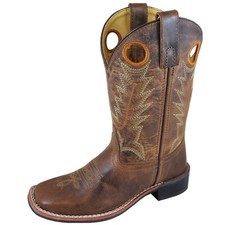 SMOKY MOUNTAIN BOOTS Kids' Unisex Jesse Western Leather Boots, Colors Sizes
