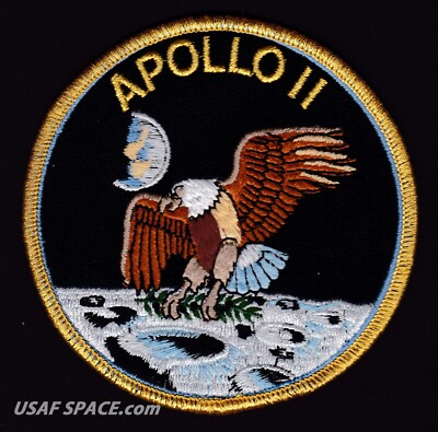 Authentic Apollo 11 AB Emblem Nasa SPACE Mission PATCH Armstrong-Aldrin-Collins