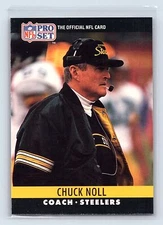 1990 Pro Set #275 Chuck Noll VERY  NICE CARD FRESH PULL