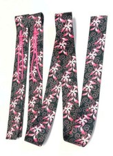 Cinch Strap Off Billet Cinch Strap EXTRA STRONG Off Billet Latigo pink flowers
