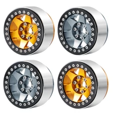 4X 2.2" Beadlock Wheel Rim for 1/10 RC Axial SCX10 90046 TRX-4 Crawler D90
