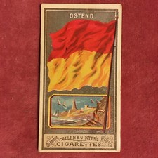 ALLEN & GINTER CITY FLAGS (1888) cigarette card - OSTEND