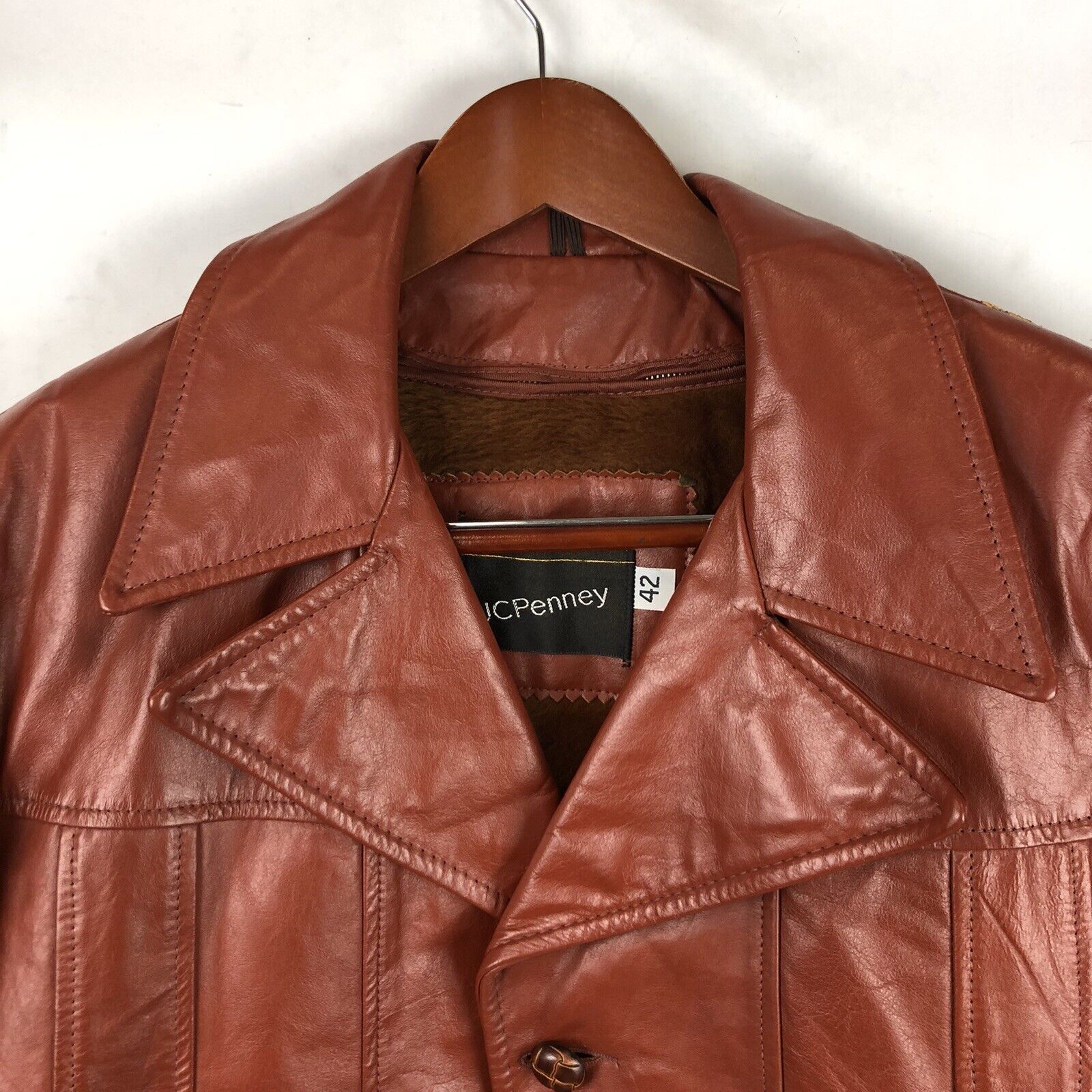 Vintage JC Penney Western Apparel 60s 70s Leather… - image 4
