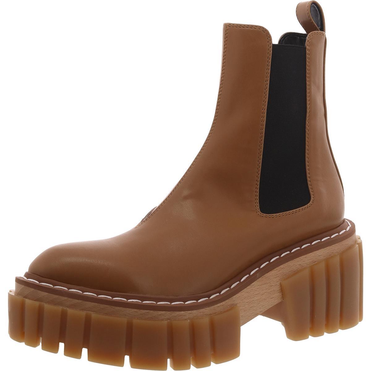 Женские ботинки Челси на блочном каблуке Stella McCartney из искусственной кожи BHFO 4103 26090₽