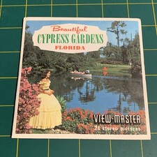 VIEW-MASTER PACKET A 961 BEAUTIFUL CYPRESS GARDENS FLORIDA VINTAGE 2F