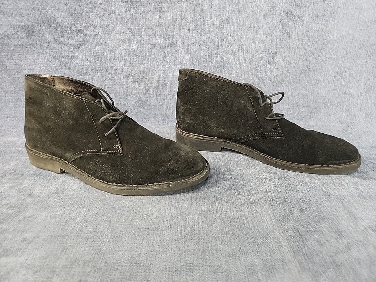 H&M Black Suede Chukka Boots Size 11.5M Made in Portugal u  display picture 3