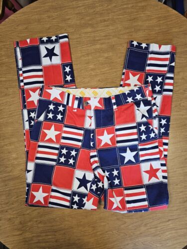 Pantalon de golf homme Loudmouth golfeur American Stars Patriotic USA, taille 32x31 - Photo 1/8