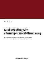 Thumbnail - Gleichbehandlung Oder Altersentsprechende Differenzierung | Buch |