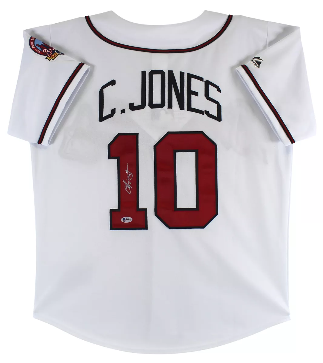 Chipper jones sale autographed jersey
