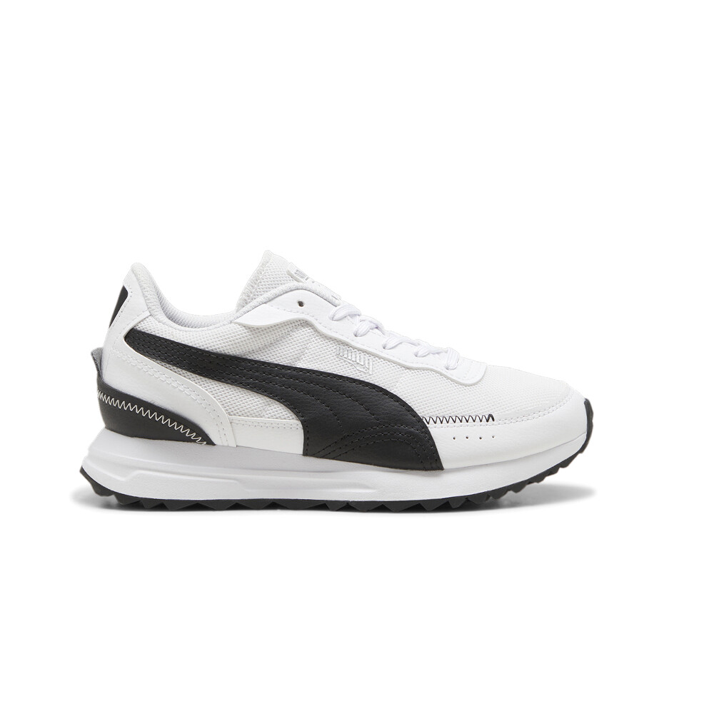 Кроссовки Puma Road Rider из кожи на шнуровке для мальчиков, размер 4 М, Повседневная обувь 39729