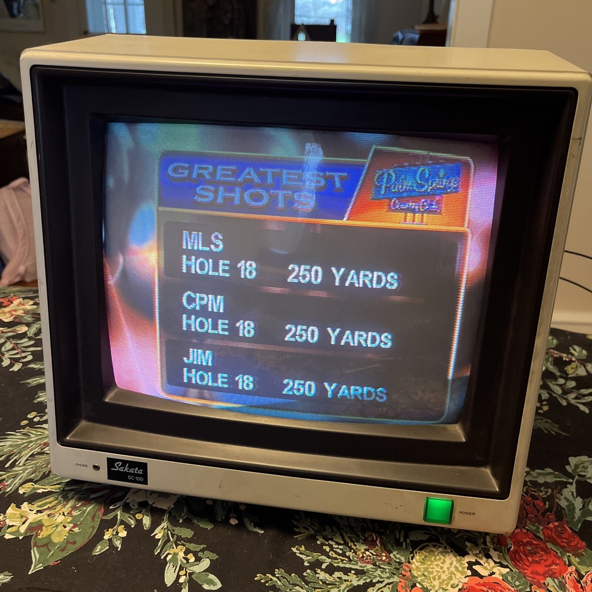 Vintage Sakata SC-100 Retro Video Game Computer Monitor Tested 