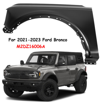 For 21-23 Ford Bronco Fender Front Left Driver Side Primed Direct Replacement