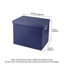 Cardboard Storage Boxes Strong Durable With Lid & Handles Home Office Organiser