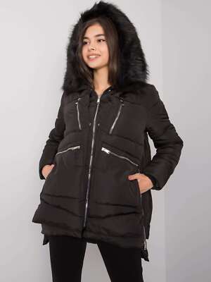 Damen Winterjacke mit Fell Stepp Jacke Kapuze Wintermantel
