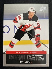 21-22 UD Series 1 Hockey Debut Dates DD-8 Ty Smith