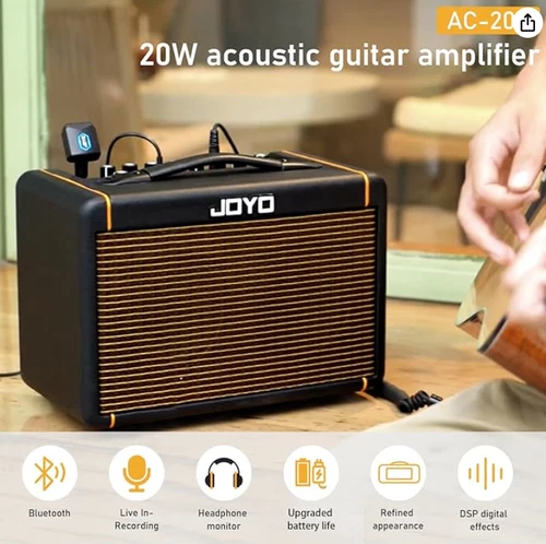 JOYO 20W Guitar Amp for Acoustic Guitar w/ Built In Effects 
