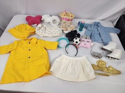Large Lot of OUR GENERATION Battat OG Doll Accessories SHOES clothing raincoat